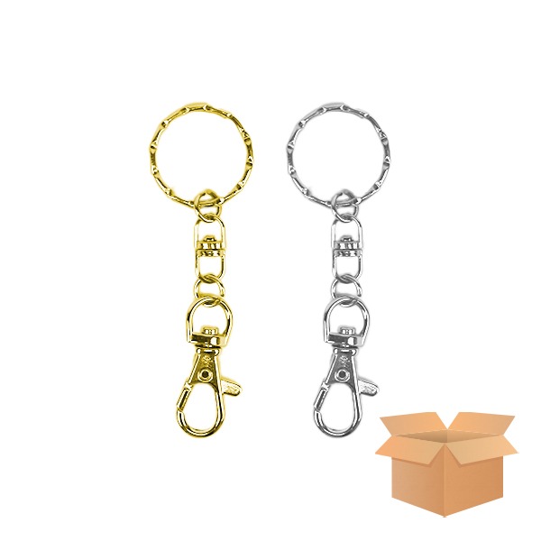 (재미스쿨) 열쇠고리링 A형 소포장 5개입(1팩) 키링 만들기 부자재, 금색 26,250원