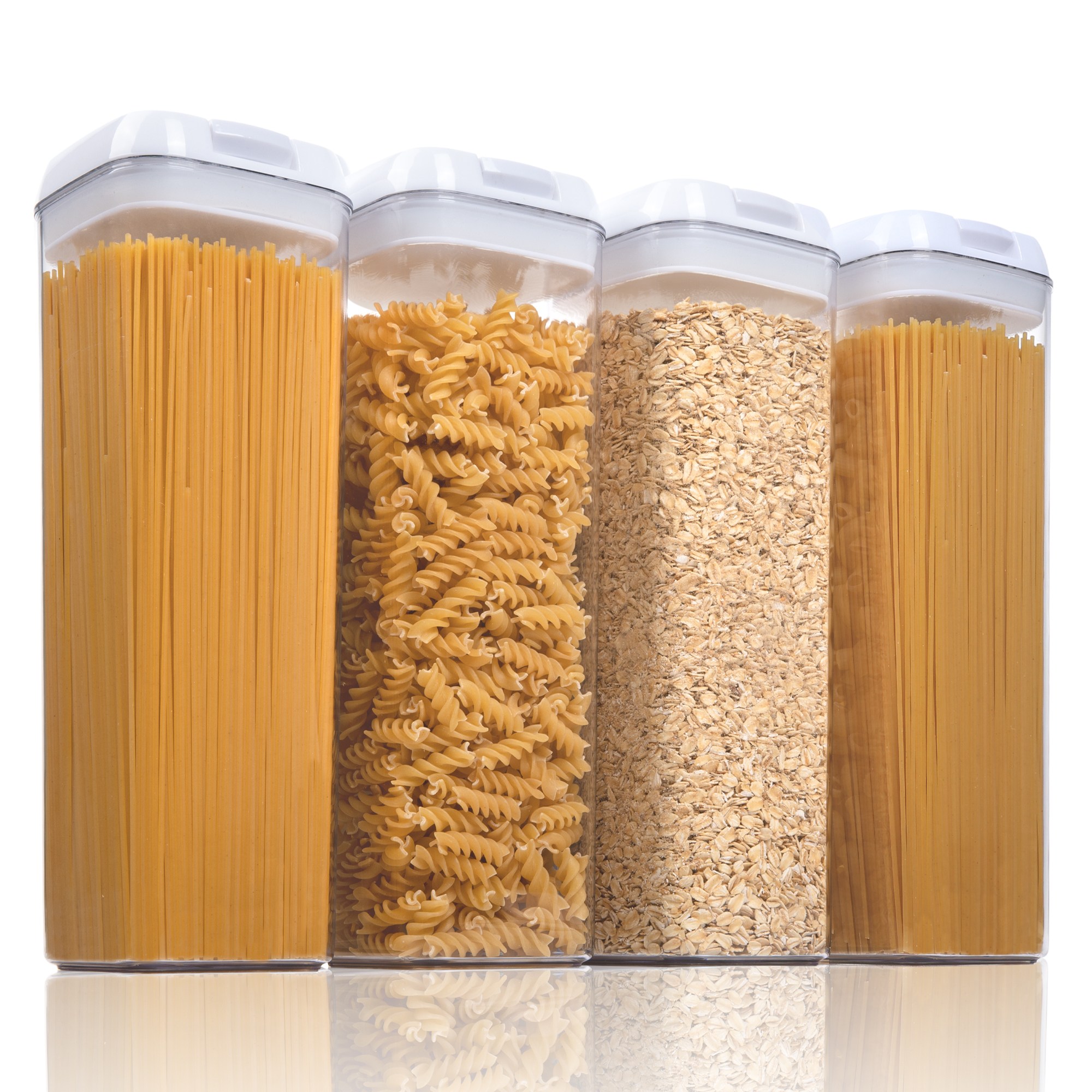 Vtopmart 냉장고 내구성 도어포켓 밀폐용기 사각형, 4개, 화이트 19,500원