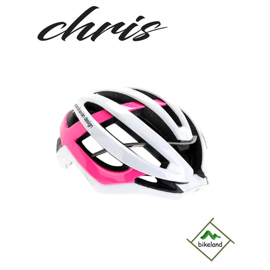 크리스 경량 자전거 헬멧, 1개, 화이트/네온핑크 50,000원