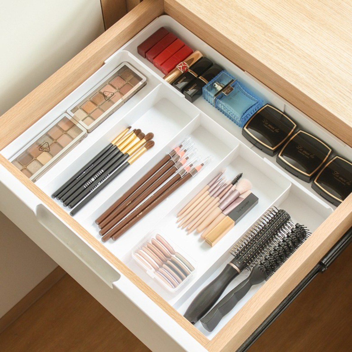 라워스 네방향조절 칸막이 서랍안 정리함, 1, 화이트 14,800원