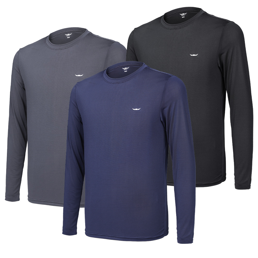 [BFL] (1+1+1) 총 세 장 !!! 남성 긴팔 라운드 티셔츠_아이스캐치 쿨 스판 헬스 스포츠 이너 라운드티 29,870원