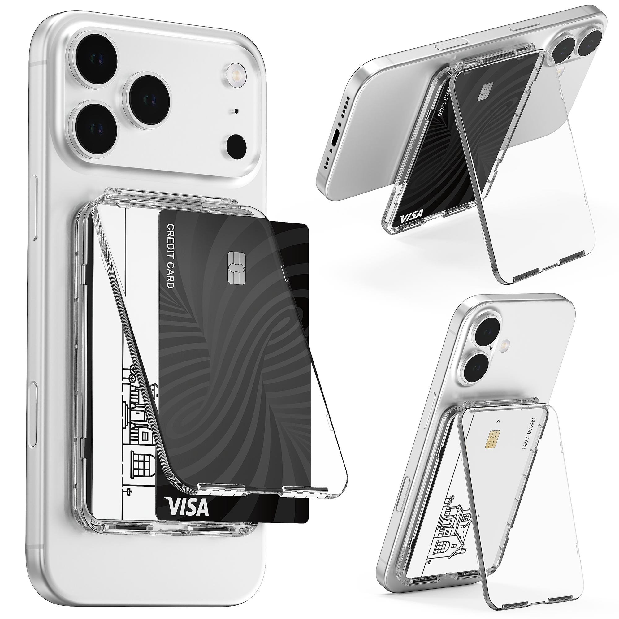 모란카노 맥세이프 카드지갑 2장 수납 스탠드 케이스 5,400원