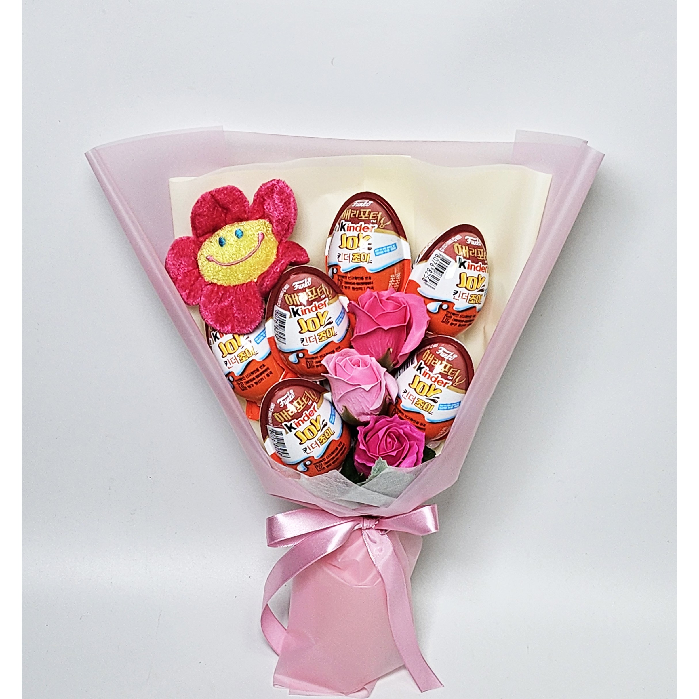 킨더조이 6개 스마일꽃 비누꽃다발 토퍼(피켓) 추가 가능 26,900원