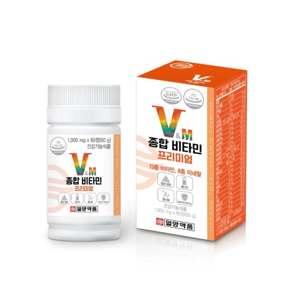 일양약품 종합비타민 프리미엄 60정 2개월분, 1개, 60정 14,300원