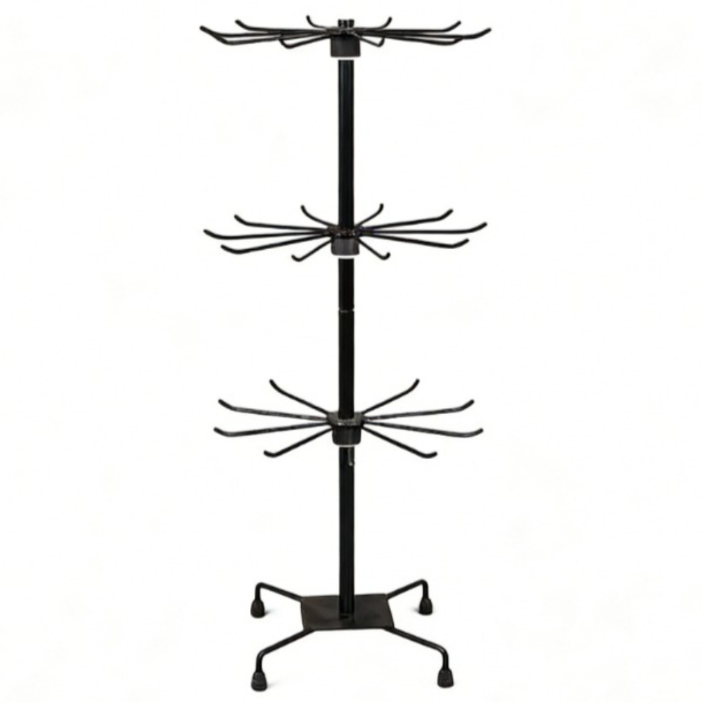 목걸이 거치대 목걸이 보관함 주얼리정리대 회전형다단구조 화장대수납용, 블랙, 1개 22,580원