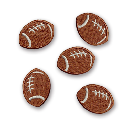 다리미로 붙이는 럭비공 미니 열접착 자수 와펜 3.1 x 4.4cm 5개입 9,500원