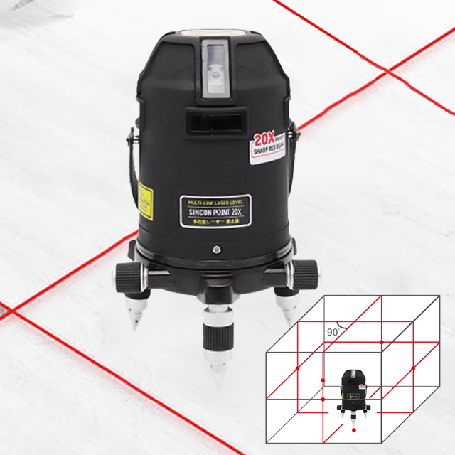 [오늘발송] 신콘 전자식 레드 레이저 레벨기 POINT 20X SL-445X 전자센서 (20배밝기) 409,000원