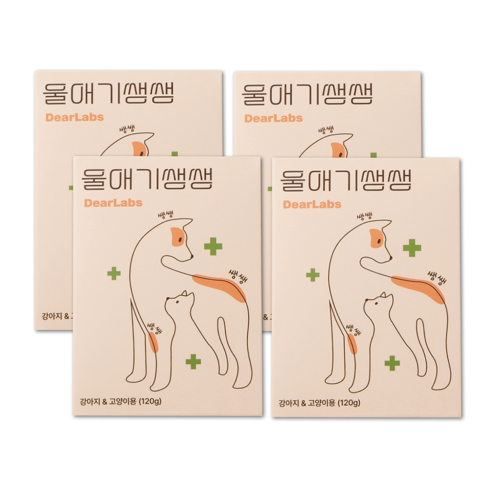 울애기쌩쌩 반려동물 종합영양제 눈 피부 관절 면역 장 케어, 60정, 종합영양제, 4개 104,700원