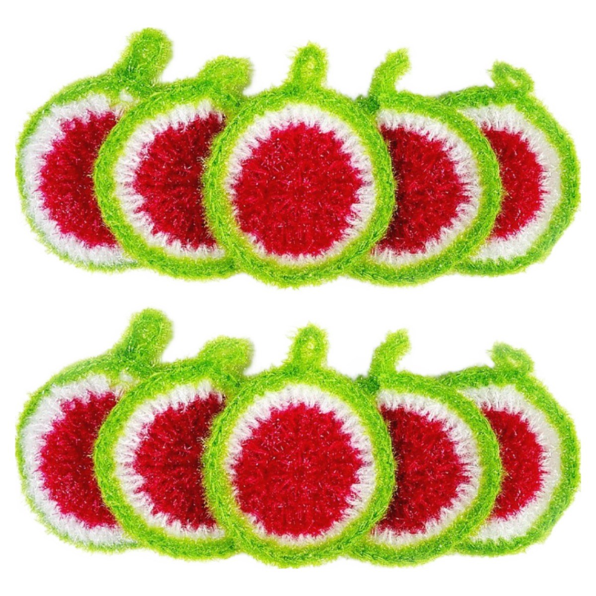 엘이케이 아크릴 수세미 수박, 2개, 10개입 18,780원