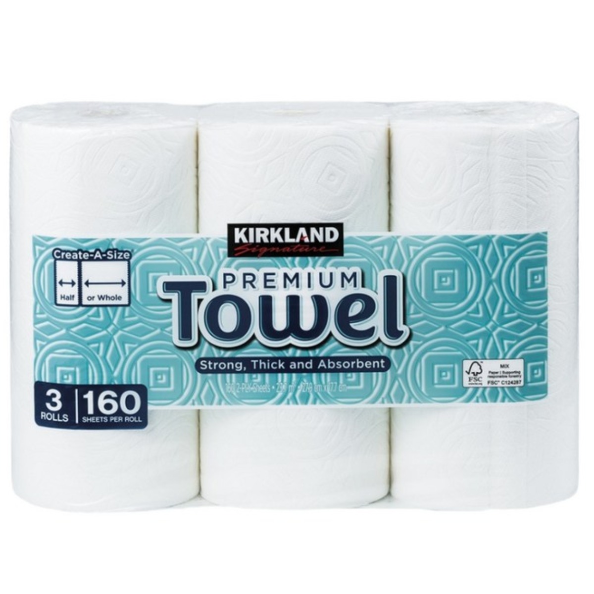 커클랜드 프리미엄 롤 키친타월 2겹 160매 6롤 무형광, 1개, 6롤 23,000원