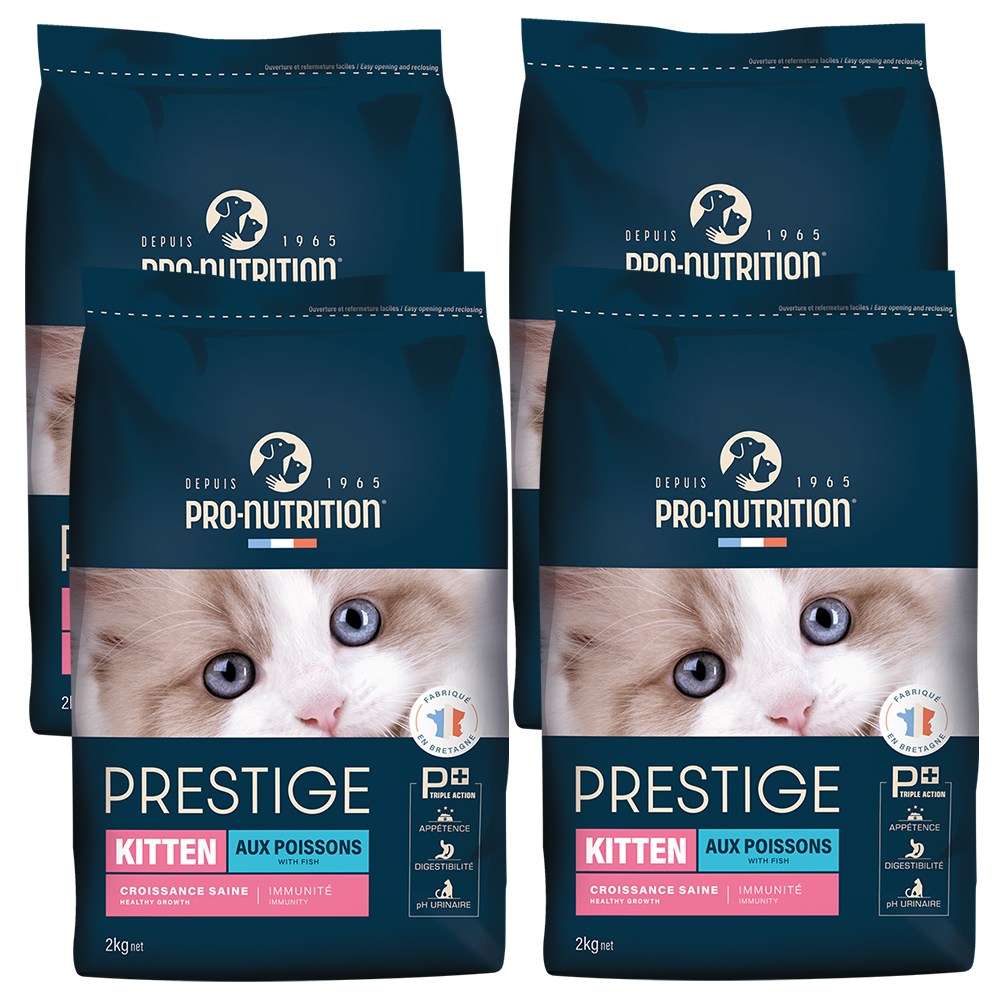 (항균 삽 증정) 프로뉴트리션 프레스티지 캣 키튼 아기 고양이 사료, 닭+칠면조, 4개, 2kg 109,000원