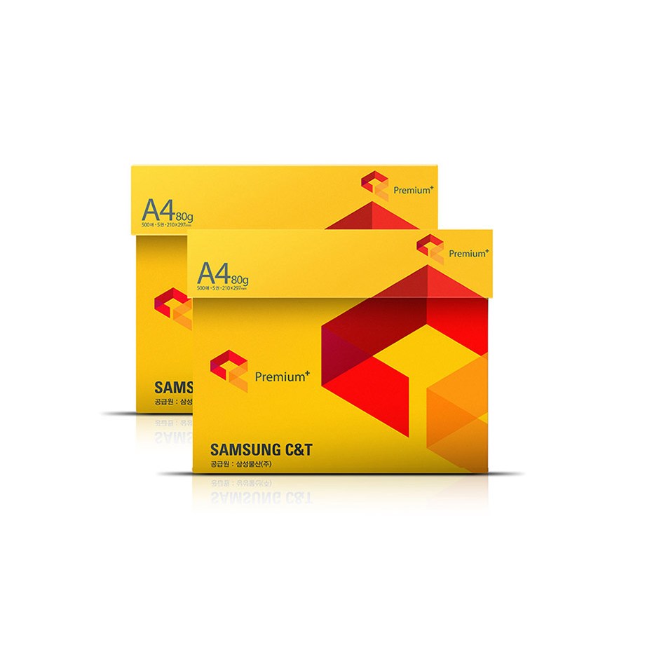 삼성 에이포용지 복사용지 80g 2500매 2박스, 5000개, A4 49,700원