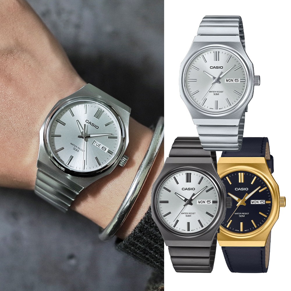 백화점AS가능 카시오 MTP-E735B-7A MTP-E735GL-1A 클래식 아날로그 남성 메탈시계 가죽시계 147,000원