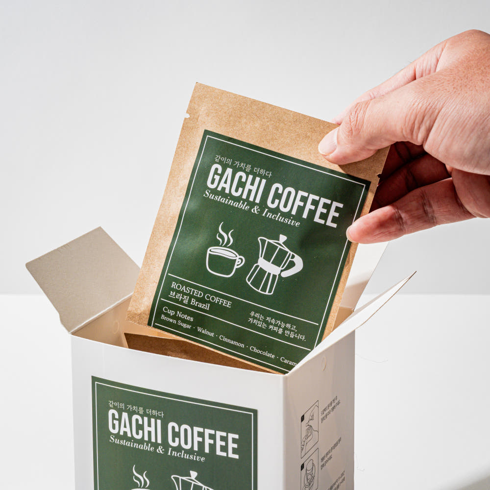 다가치X하나더하기 중증장애인 생산품 드립백 커피 브라질, 1개, 10개입, 10g 18,000원