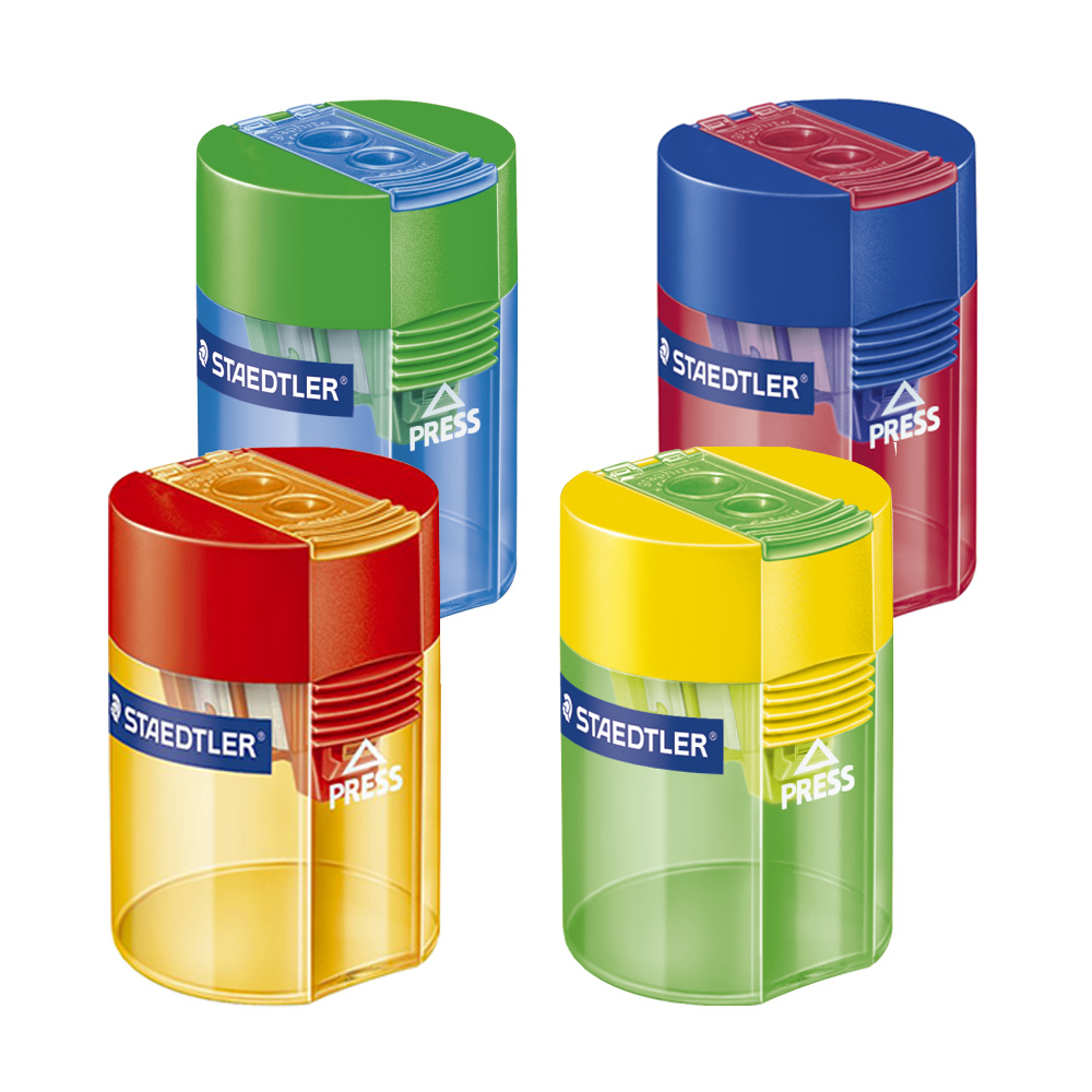 스테들러 2홀 컬러 연필깎이 색상 랜덤 512-006, 2개 8,600원