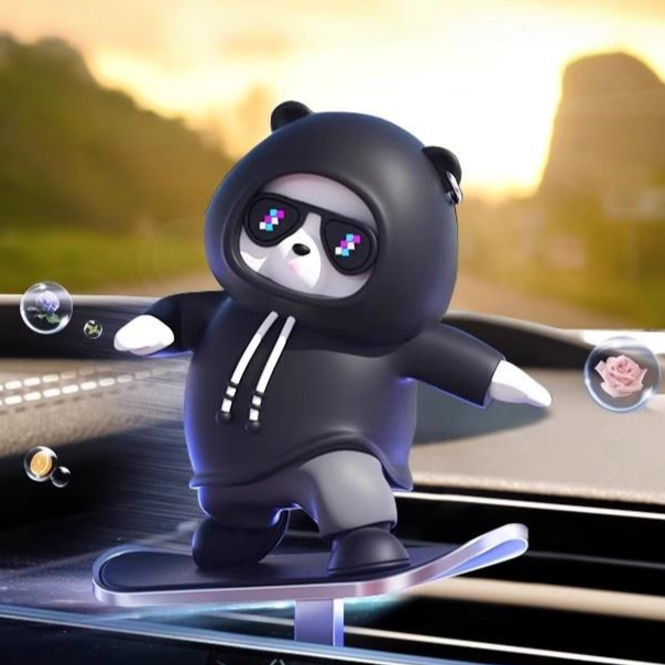 라워스 슬라이딩 곰돌이 차량용 피규어, 1개, 블랙부착형 9,900원