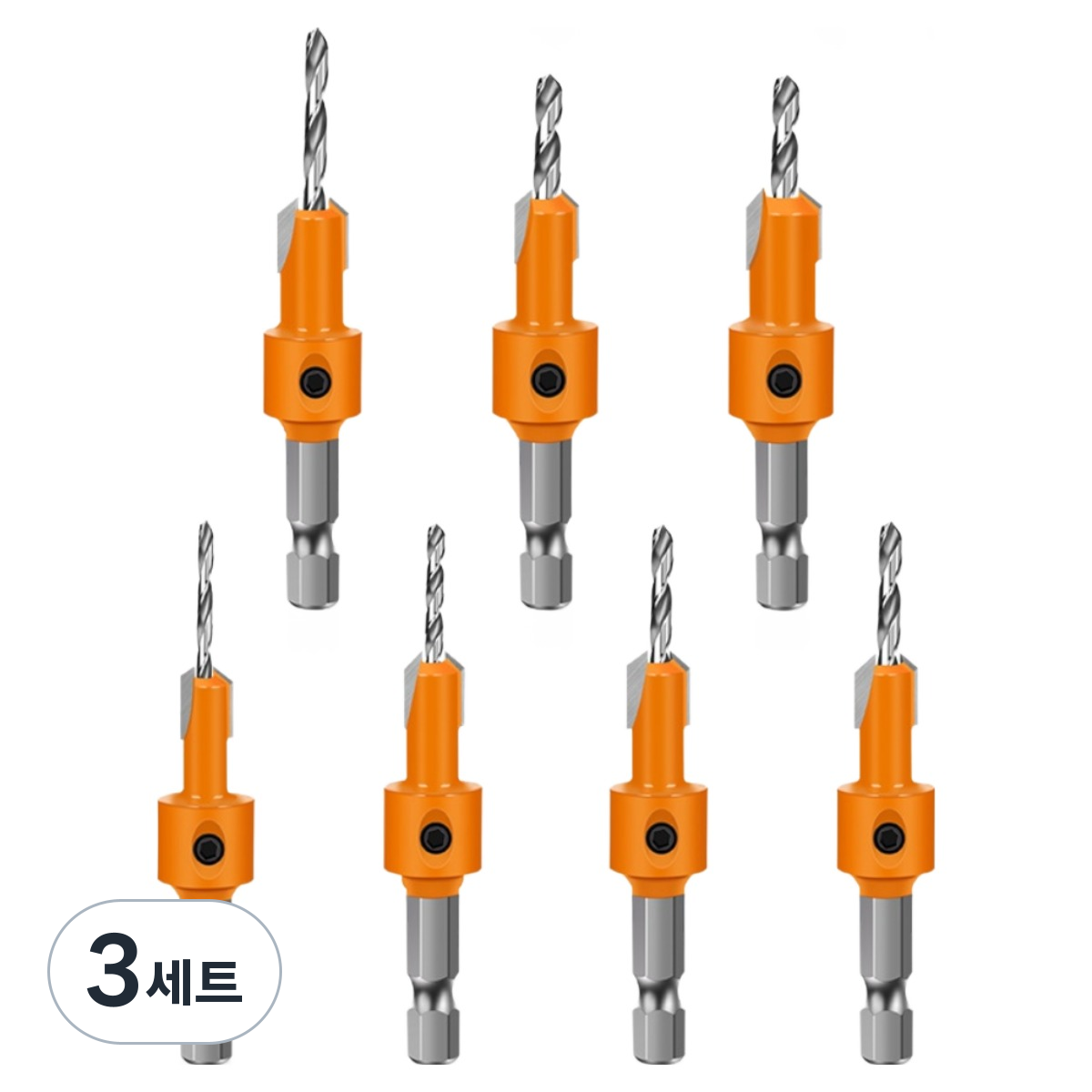 공구PXJ 목공 접시비트 임팩 이중기리 육각 나사선탭 7종세트 58,030원