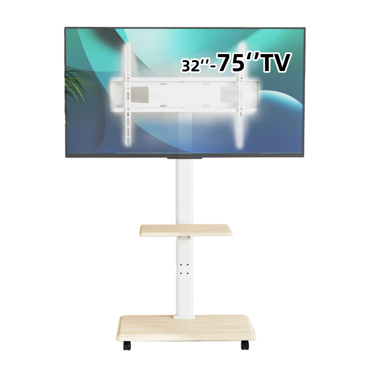 이동식 높이조절 TV 스탠드 티비거치대 브레이크바퀴+360도회전 65,000원