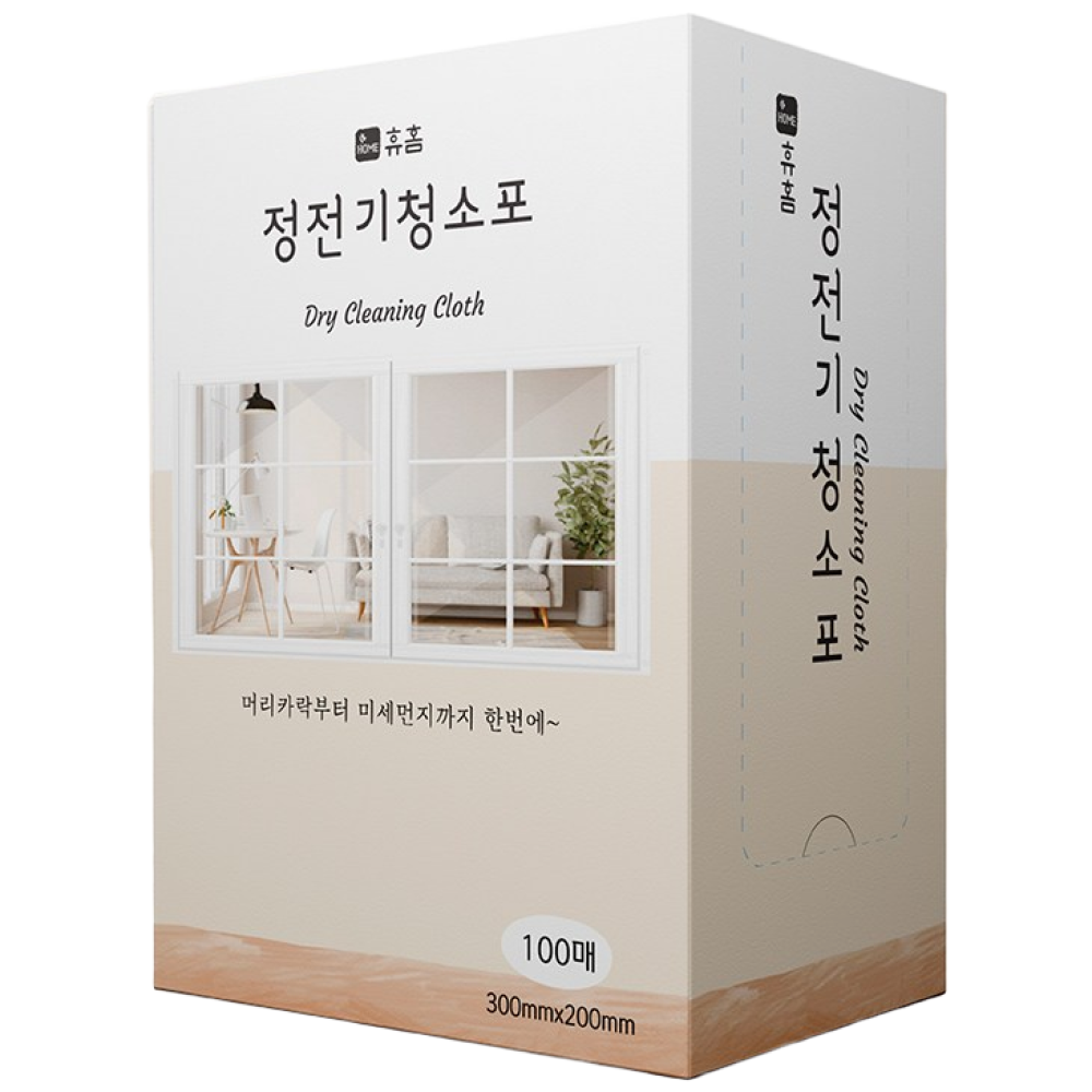 휴홈 뽑아쓰는 정전기 청소포 100매, 4개 15,900원