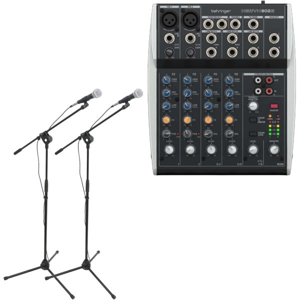 Behringer XENYX 802S 프리미엄 아날로그 8채널 믹서USB 스트리밍 인터페이스 2배 마이크 및 스탠드 키트 포함 391,100원