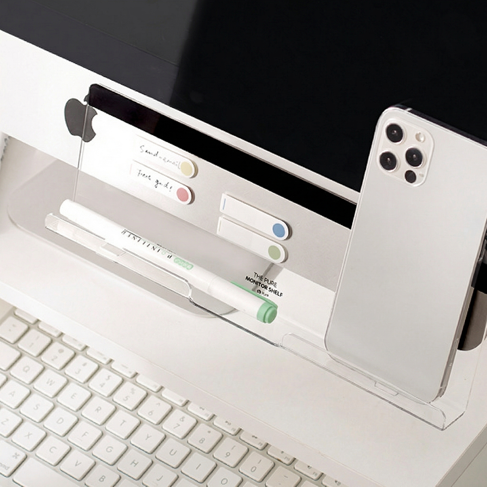 레인보우캣 투명 모니터 메모보드 하단형, 또는 아래쪽 가장자리 6,000원