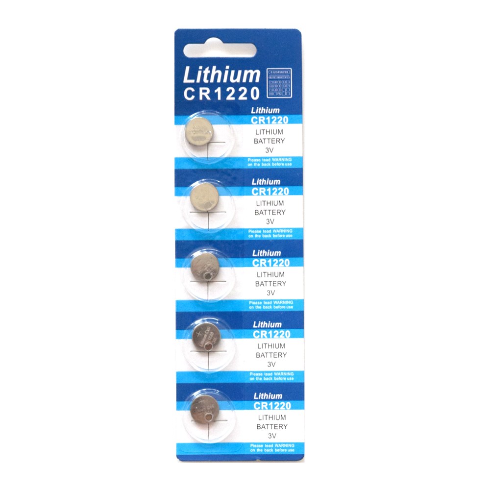 티놀지 [리튬전지] CR-1220 [5알(1SET)] 밧데리 건전지 코인 버튼셀 1,500원