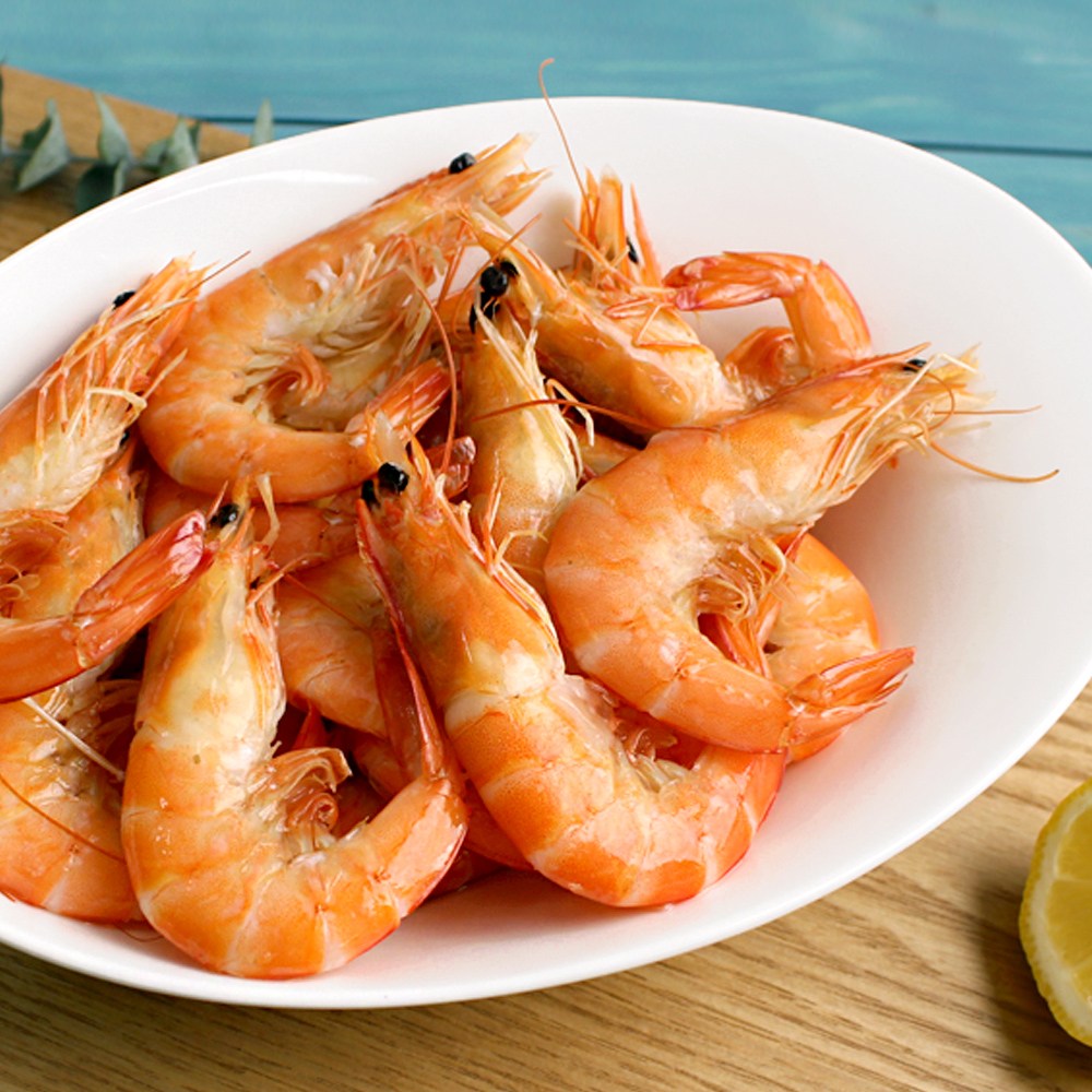 바다받아 자숙새우 흰다리새우 찐새우 다이아몬드, 1박스, 51/60 (122-144마리) 2.4kg 52,500원