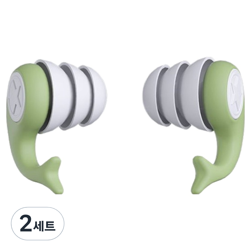 누비나 실리콘 돌고래 방음 수면 수영 공부 귀마개 좌우 세트 핑크, 2세트 12,000원