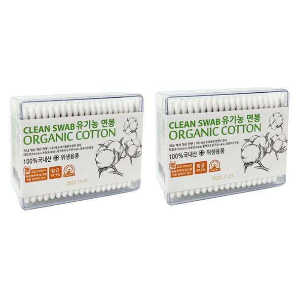 풍성 오가닉 국산 순면 무형광 100%항균 면봉 200입 6,330원