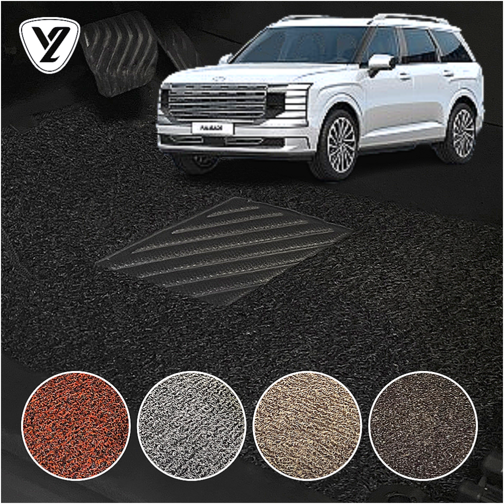 현대 팰리세이드 LX3 (2세대) 확장형 코일매트 1+2+3열 카매트, 블랙 엣지형 1+2+3열, 팰리세이드(LX3) 7인승 하이브리드(2025.04~) 119,000원