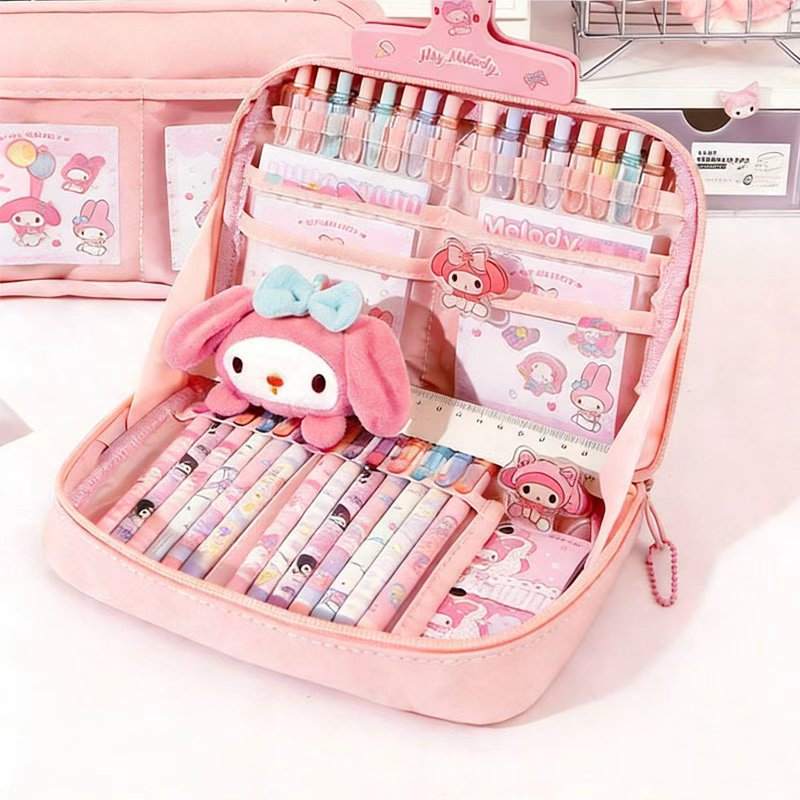 [아띠엘] 산리오 캐릭터 문구 실속 세트 신학기 새학기 입학선물 시나모롤 쿠르미 마이멜로디 필통세트 13,110원