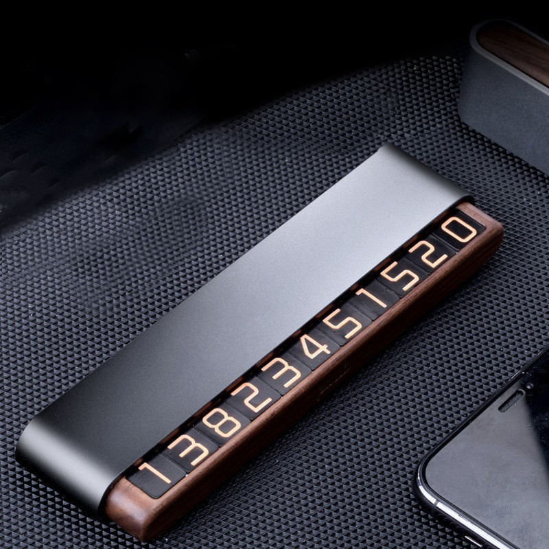 리버폭스 차량용 우드 듀얼 주차번호판, 그레이, 1개 37,500원