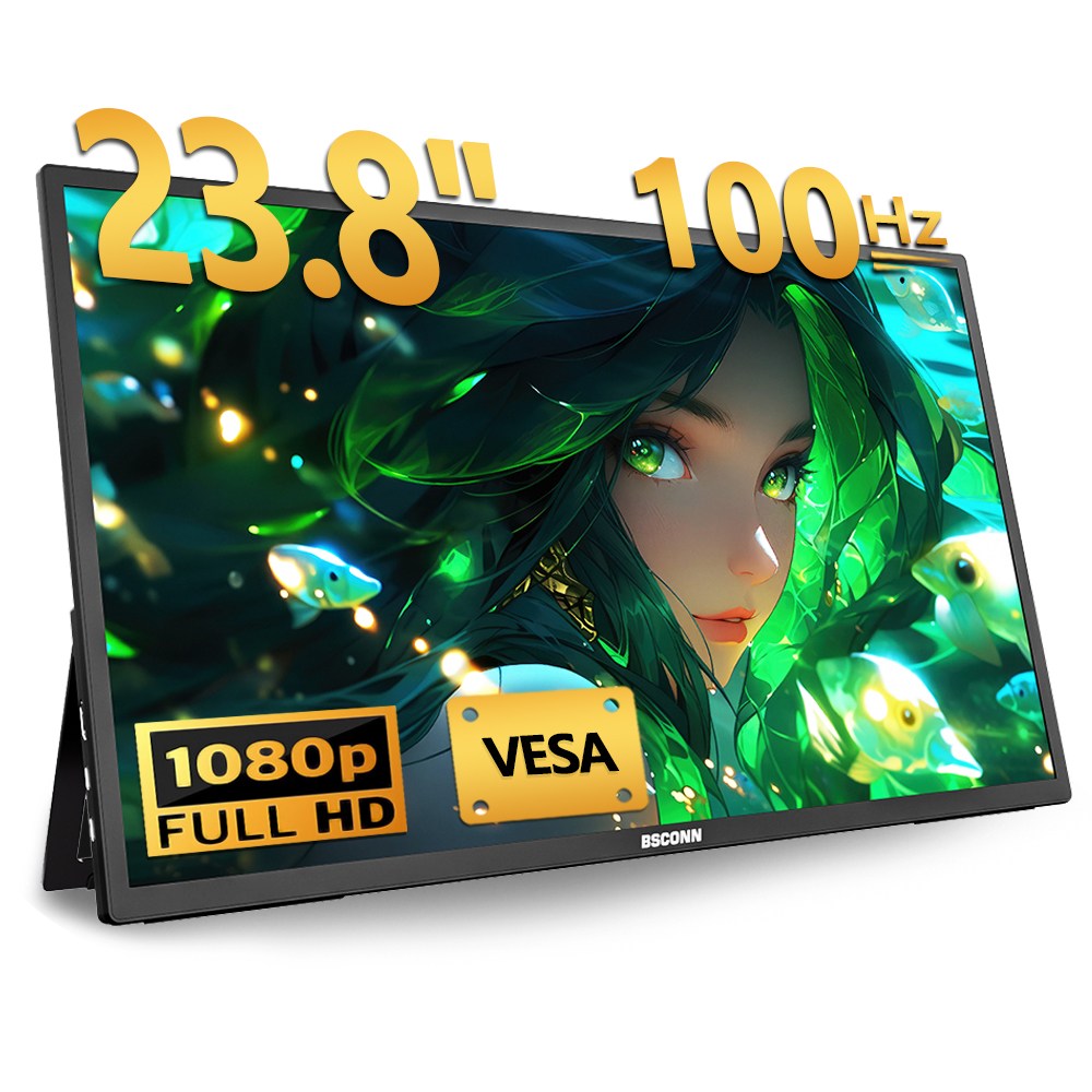 BSCONN 베쓰콘 23.8인치 FHD 100Hz 포터블 휴대용 모니터 235,000원
