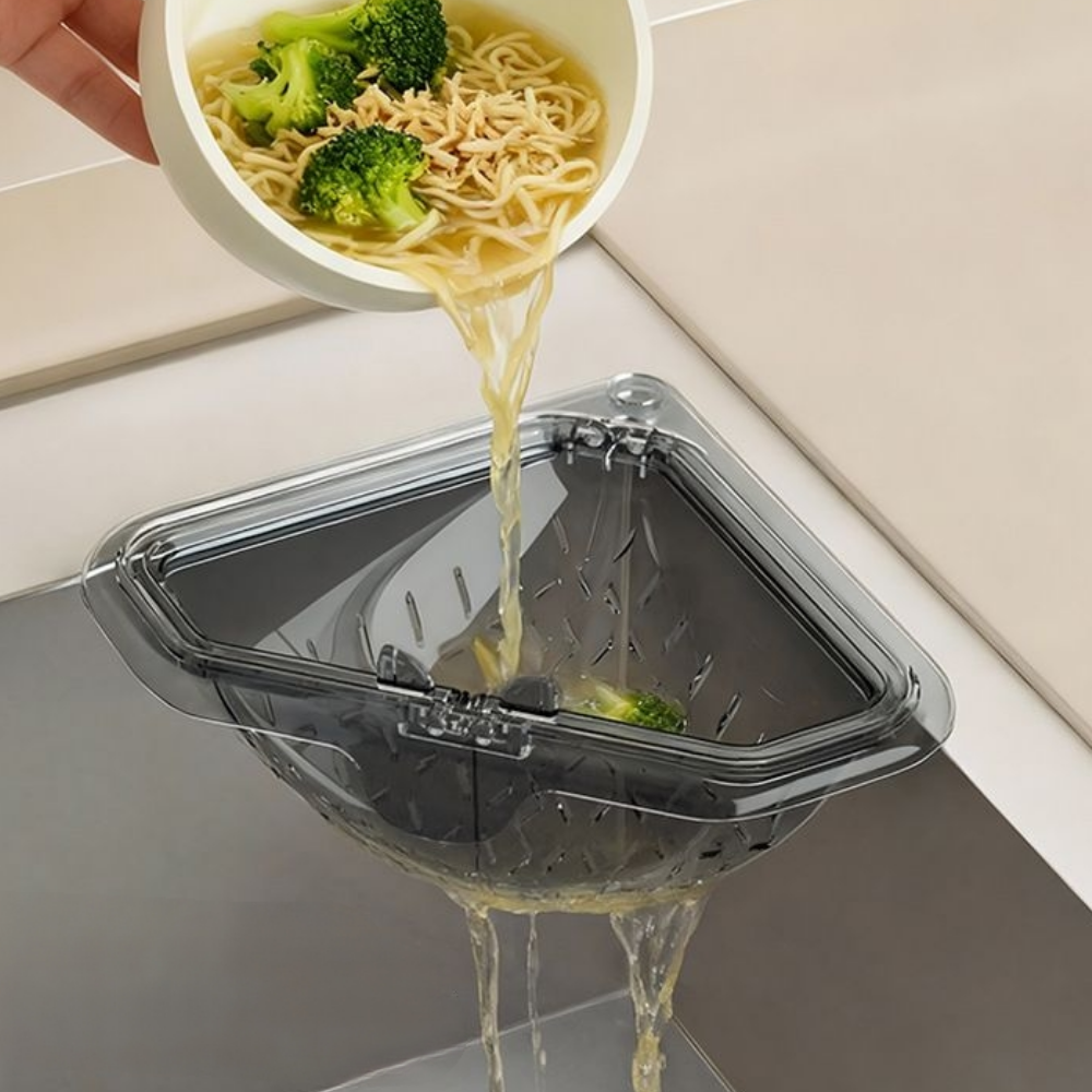 라임리빙 자석고정 싱크대 음식물 쓰레기 거름 물빠짐 바구니, 그레이, 1개 5,900원