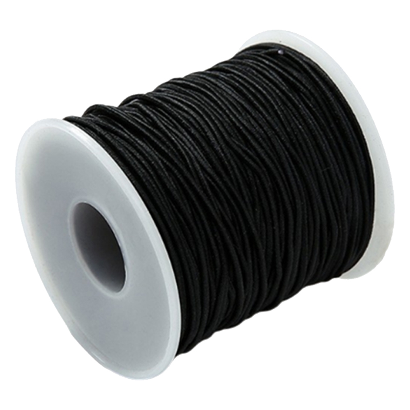 마다꾸미 컬러 고무줄 롤 1mm 대용량 50m, 블랙, 1개 7,500원