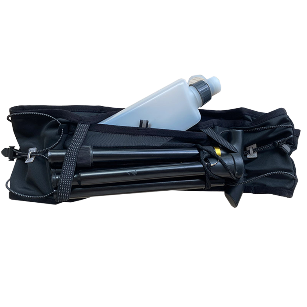 CHASING WIND 러닝 웨이스트백 아웃도어 스포츠 벨트 등산 스틱 고정 홀더 대용량 휴대폰 파우치 경량 통기성 남녀 공용 피트니스 캠핑 하이킹, 1개, Black 24,800원