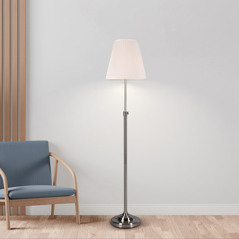 블로잉 루이스 장스탠드 조명 모던 디자인의 높이 조절이 가능한 거실 플로어 침실 조명, 실버 126,000원