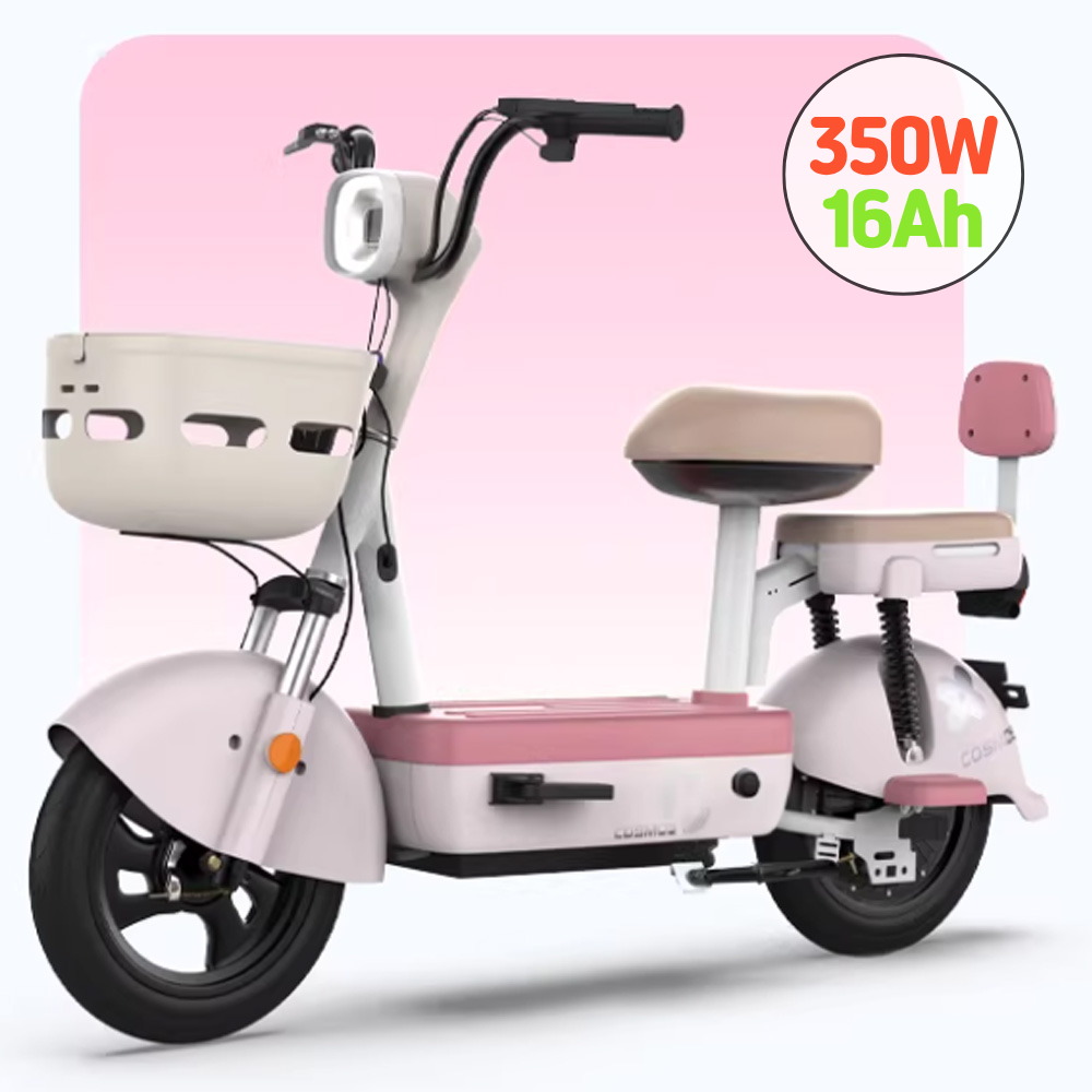 [케이바이크] 전기자전거 전동 미니벨로 리튬 배터리 출퇴근 배달, 핑크, 경량스틸 470,000원