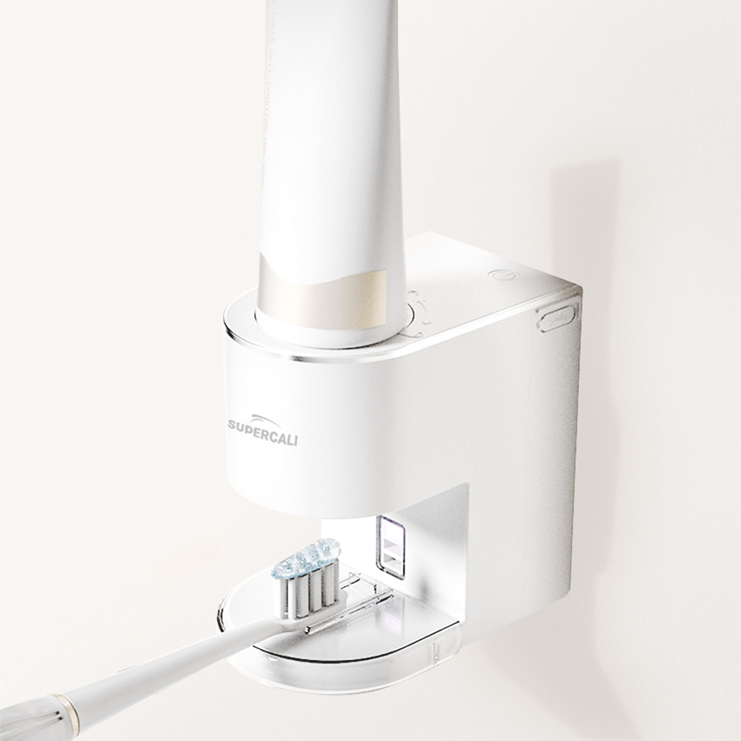 슈퍼캘리 자동 치약 디스펜서, 화이트, 1개 28,800원