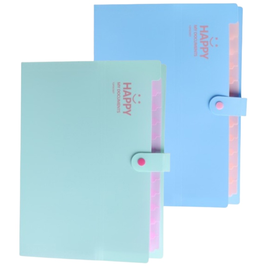 아코디언 파일 스마일 바인더 화일 13칸, 1개, 민트1+블루1 10,920원
