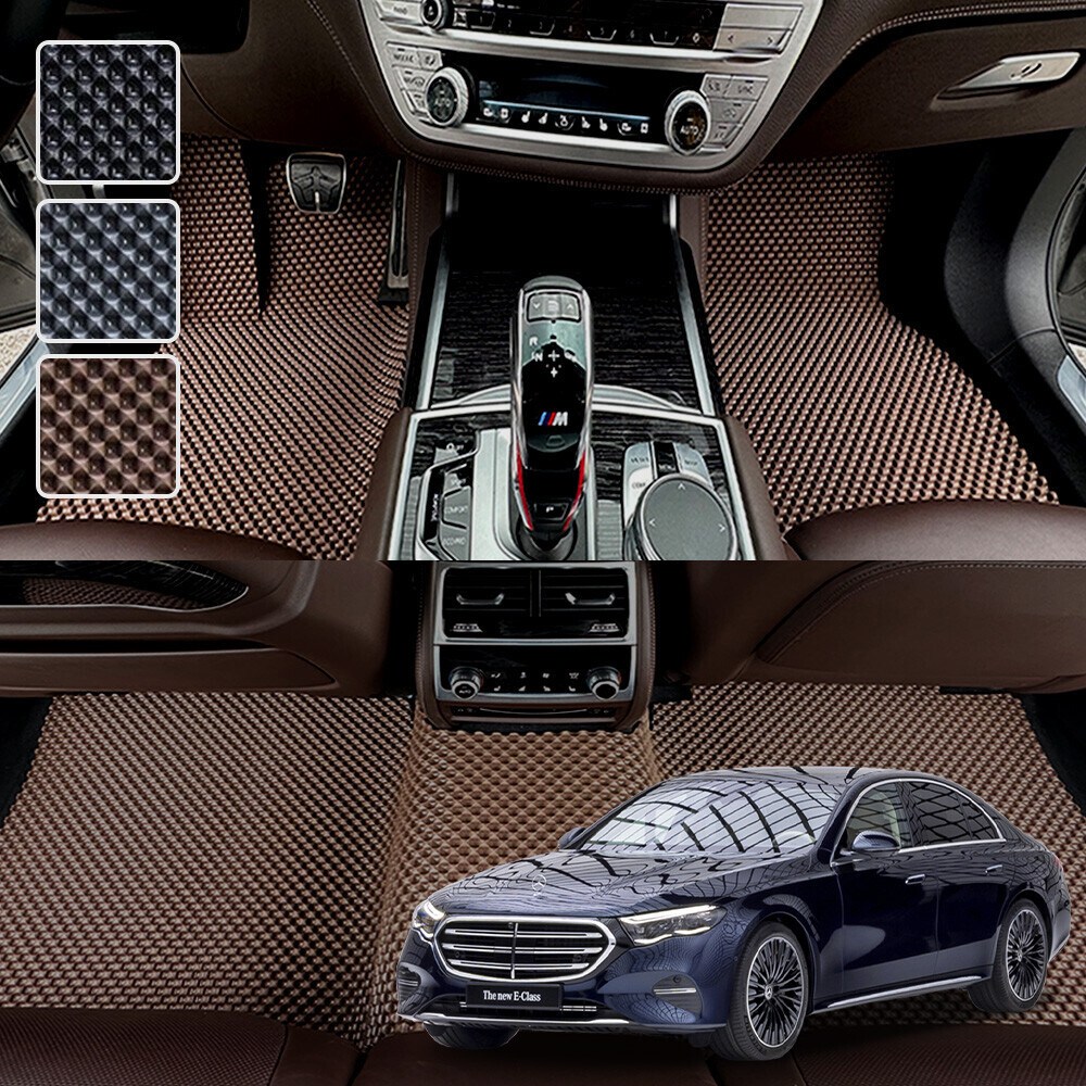 DXSOAUTO 벤츠 E클래스 W214 전용 3D 엠보싱 차세대 고무매트 1열2열 세트 (2024~), 블랙, 458_7 E클래스 W214 61,950원