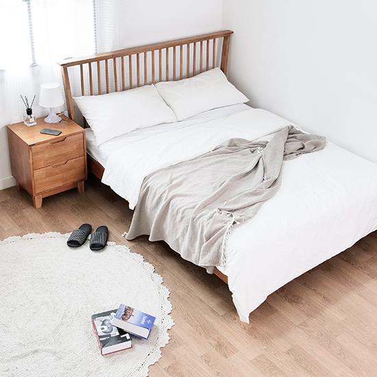 [ 디자이너스룸 ]  이스테지아 원목 제나 침대 프레임 SS 148,000원