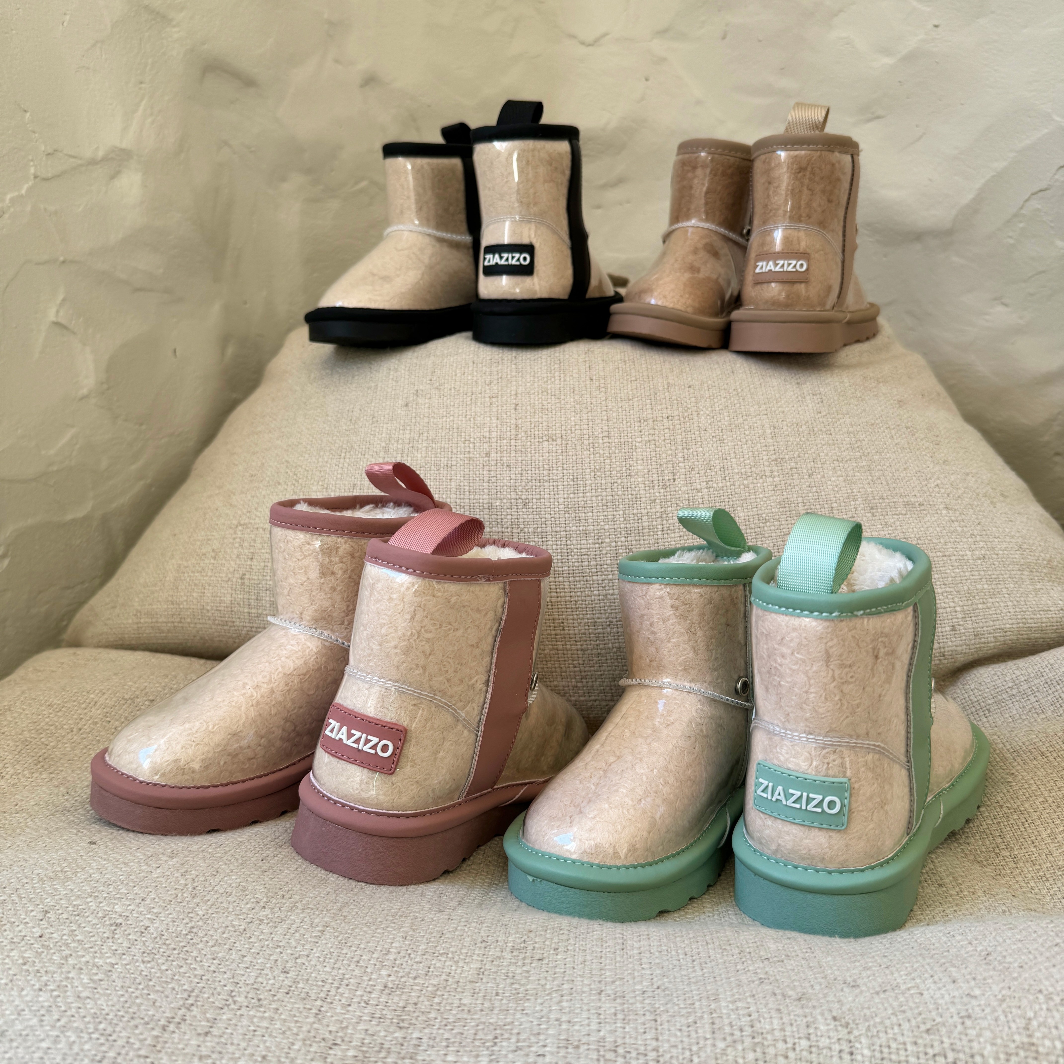 지아지조 유아 어그부츠 클리어 방수 방한 부츠 스노우부츠 36,000원