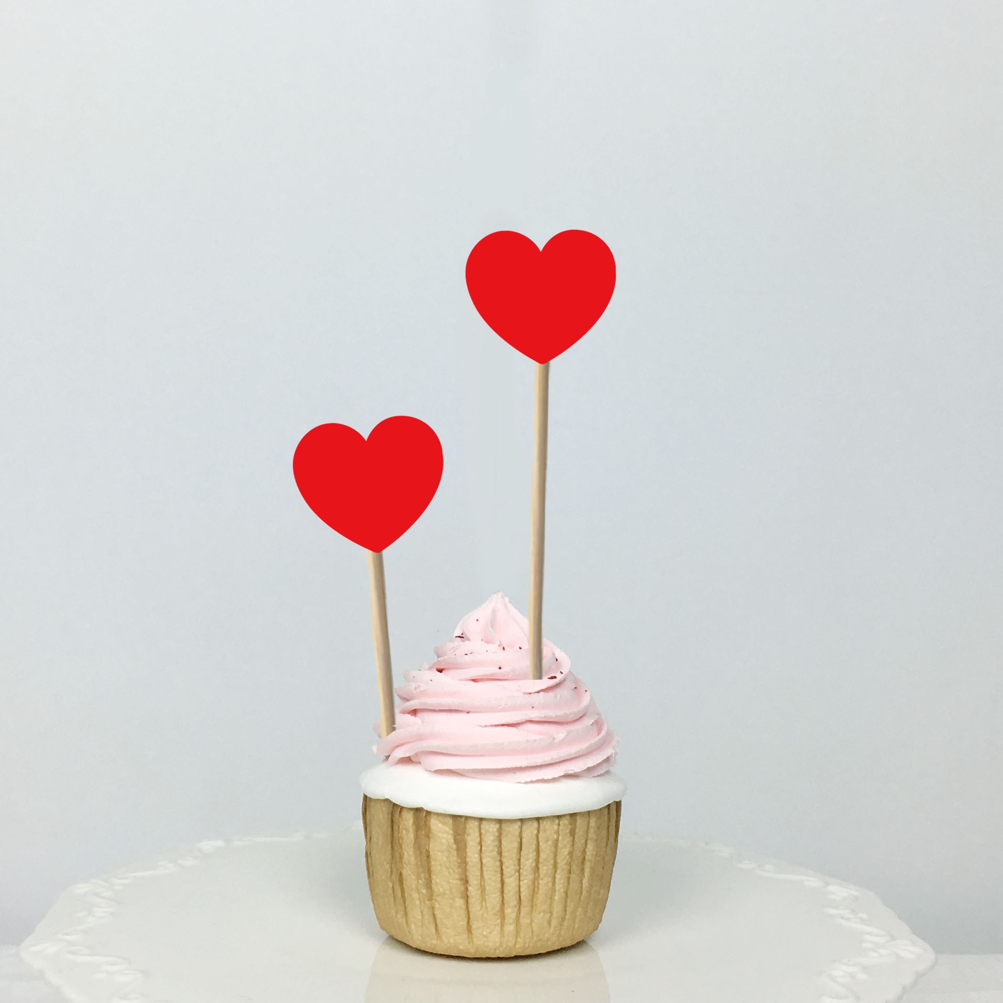써봄토퍼 미니픽 - 생일,생신, 환갑 이벤트 케이크토퍼, 25) 하트(빨강색-2개), 1개 1,000원