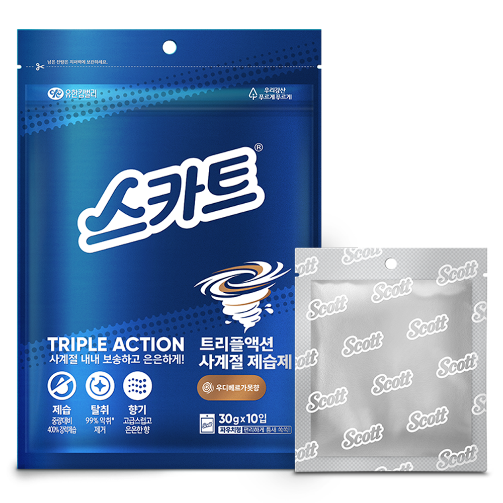 스카트 트리플액션 사계절 제습제 우디베르가못향 본품, 300g, 1개 8,630원