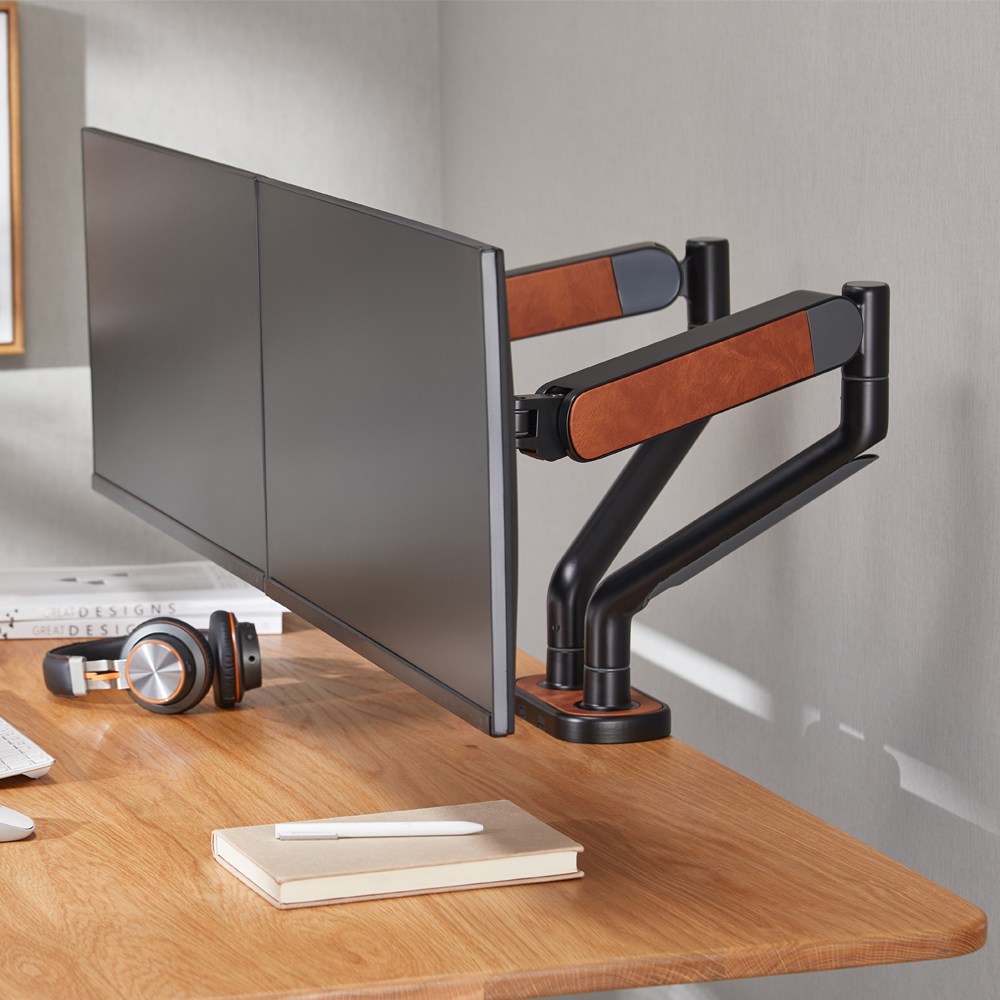 루나랩 아티스 가죽 패브릭 디자인 모니터암 거치대 듀얼 104,000원