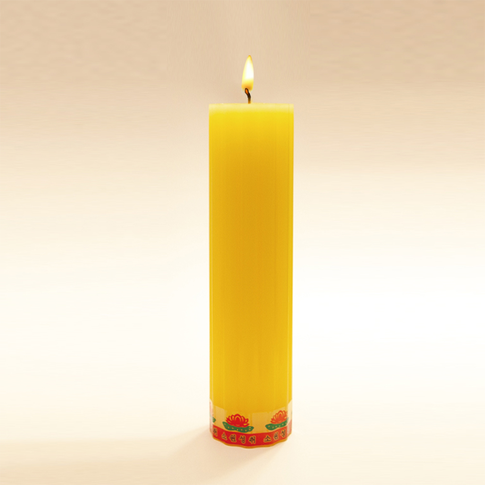 연화양초 만월 연꽃홈초 5가지색상 원백연꽃홈초, 20개 108,000원