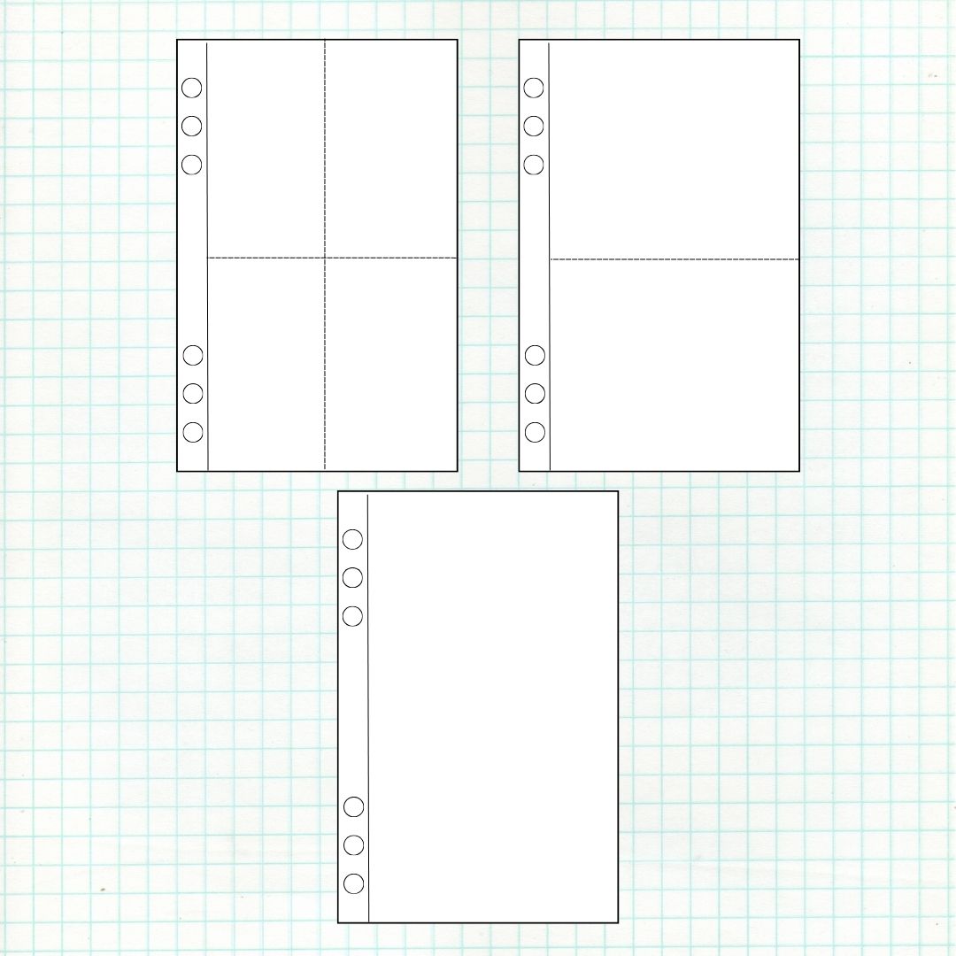 포카바인더 속지 양면 투명 홀로그램 4칸 2칸 1칸 7,000원