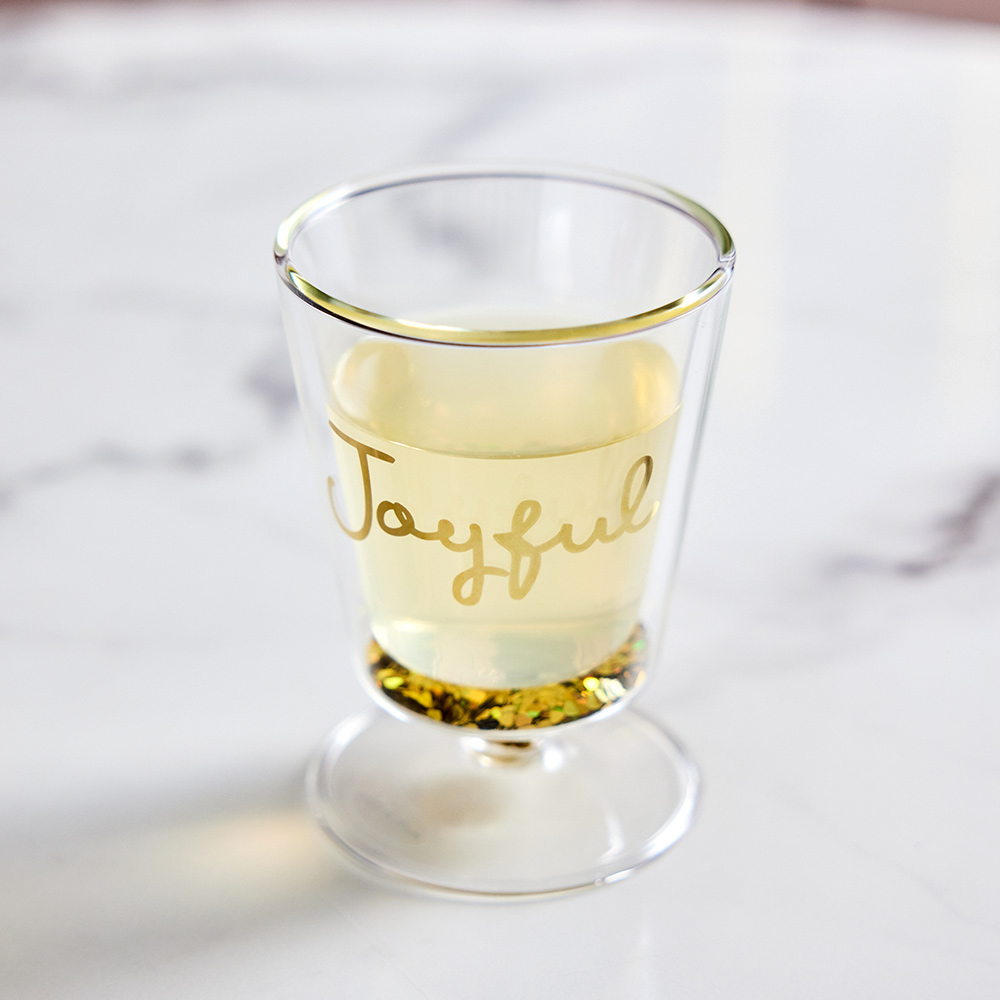 [모던하우스] 윈터스토리 플레이크 이중 내열 유리 고블렛 260ml GOLD, 1개 14,900원