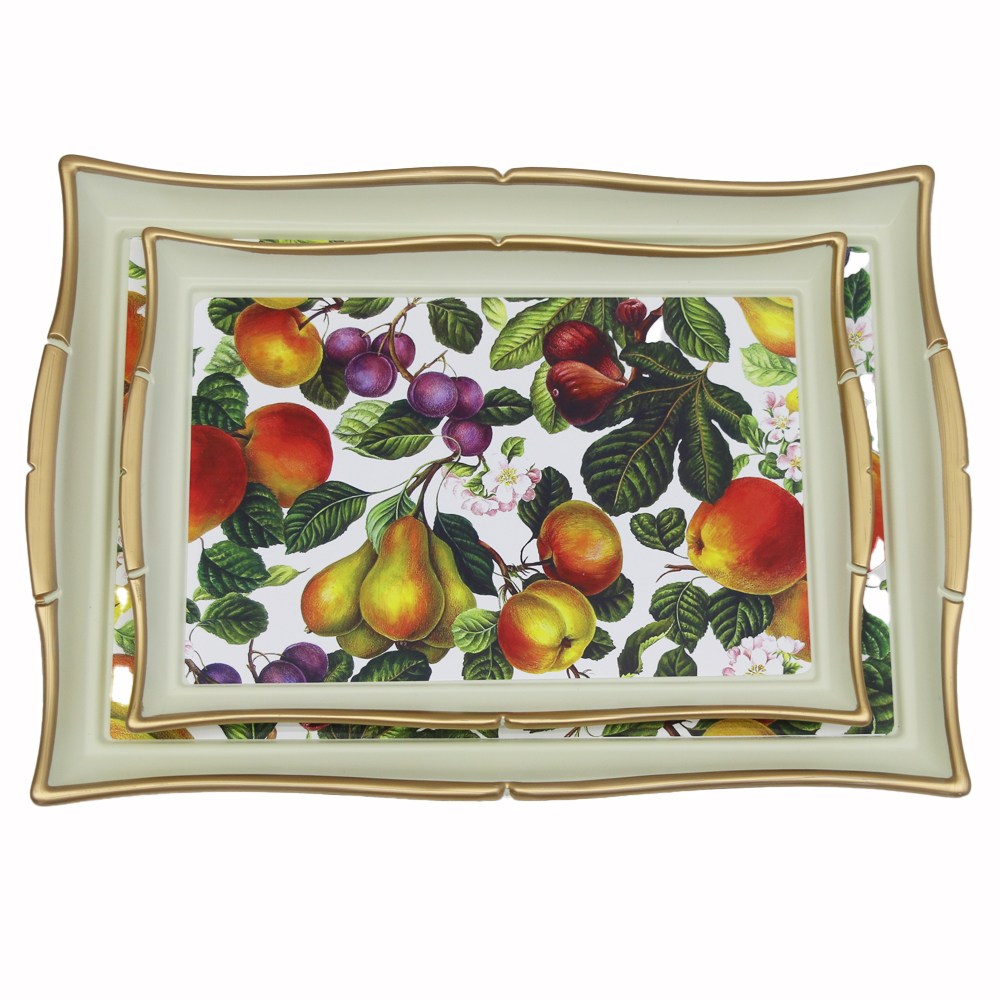 ROEBENHOFF 웨이브 사각 Red Fruit 쟁반 2P set 31,590원